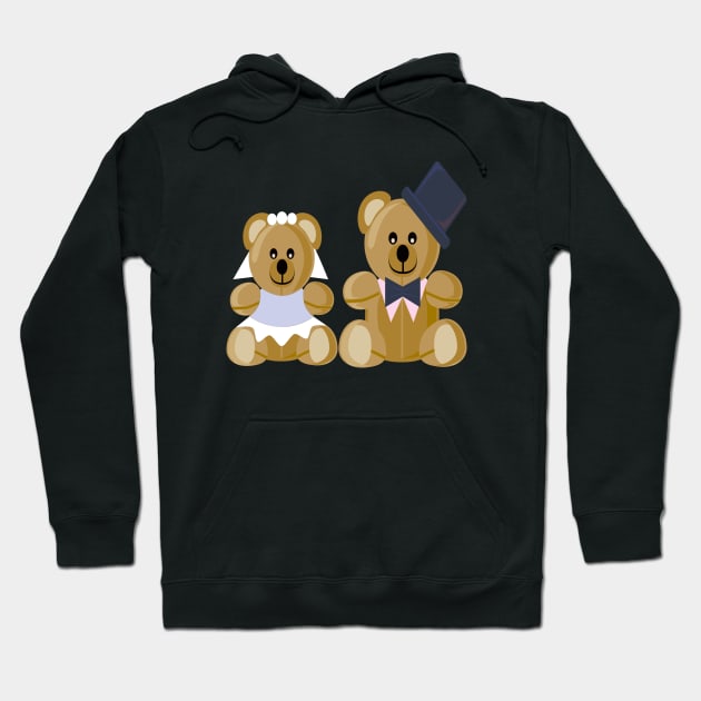 Bears wedding Hoodie by WordsGames